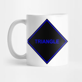 Black Blue Triangle Mug